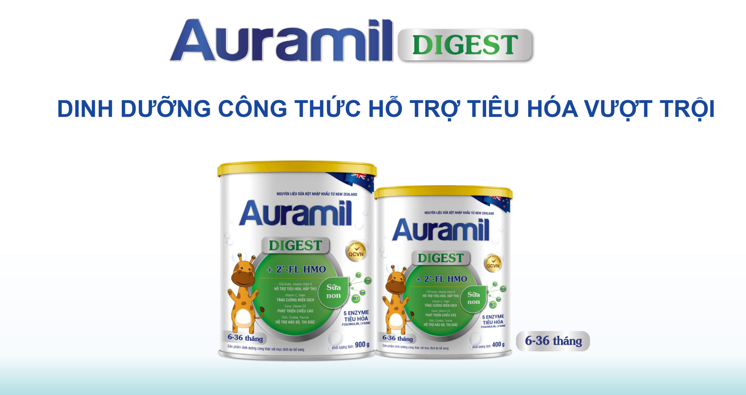 Auramil Degest - Dinh dưỡng công thức hỗ trợ tiêu hóa vượt trội